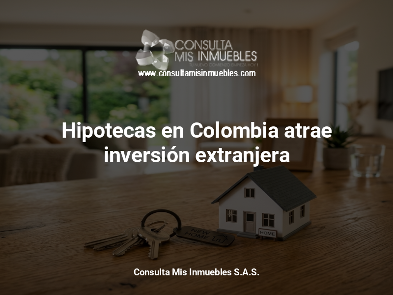 Hipotecas en Colombia atrae inversión extranjera - Consulta Mis Inmuebles S.A.S. | Tu nuevo comienzo empieza hoy!
